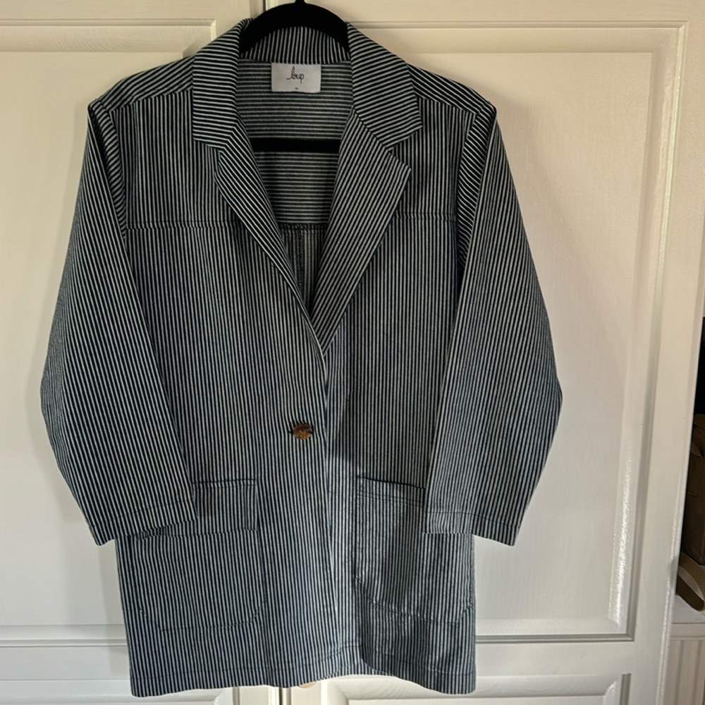Loup pinstriped cotton blazer